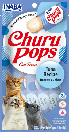 Snack para Gatos Churu Pops Tuna - Atún 60gr Snack para Gatos Churu Pops 4 piezas Tuna - Atún 60g